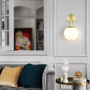 Brushed Brass/White