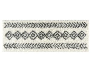 White - Dark Grey/2'x7'