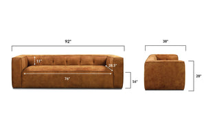 Outback Tan, dimensions