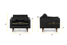 Load image into Gallery viewer, Onyx Black/Single, dimensions
