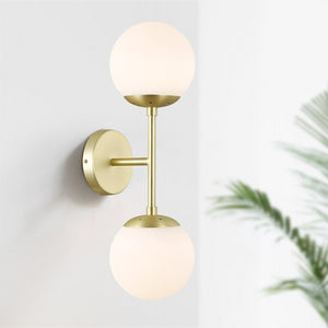 Brushed Brass/White