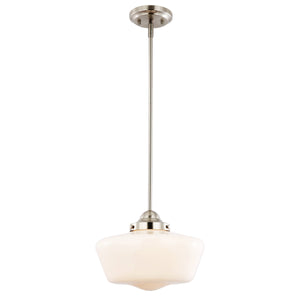 Satin Nickel / White