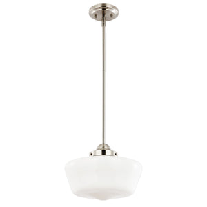 Satin Nickel / White