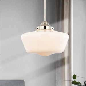 Satin Nickel / White